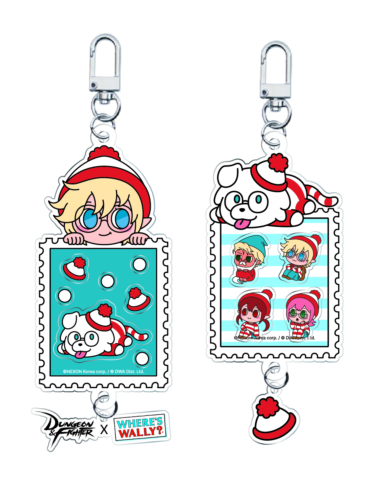 던파 X WALLY 쉐이커 키링