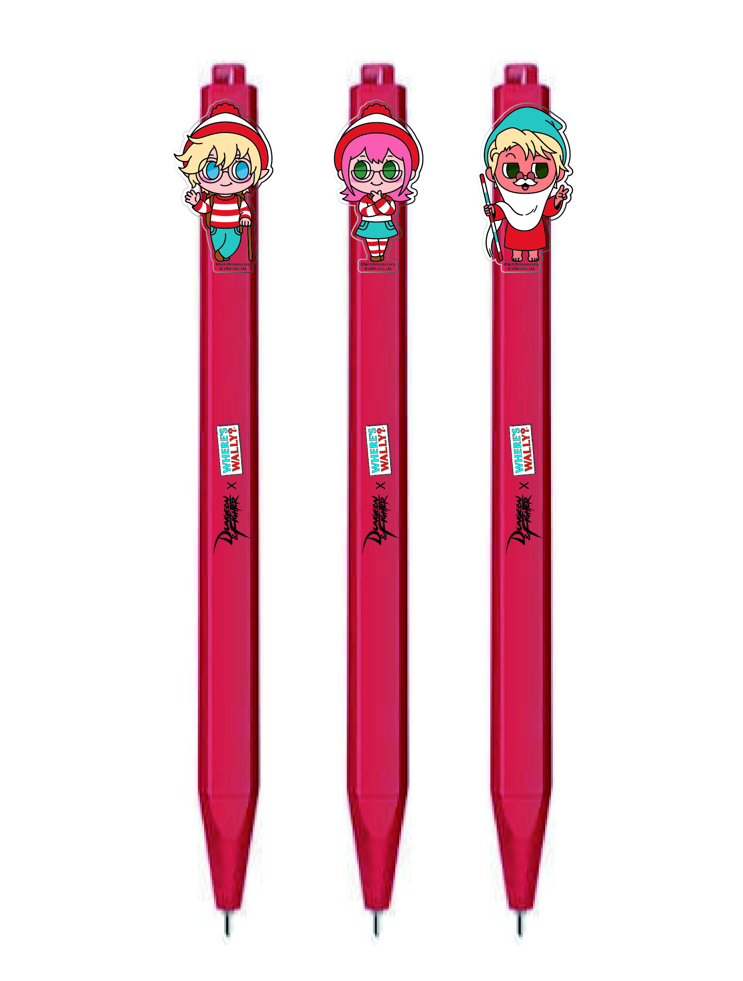 던파 X WALLY 아크릴 펜 세트1