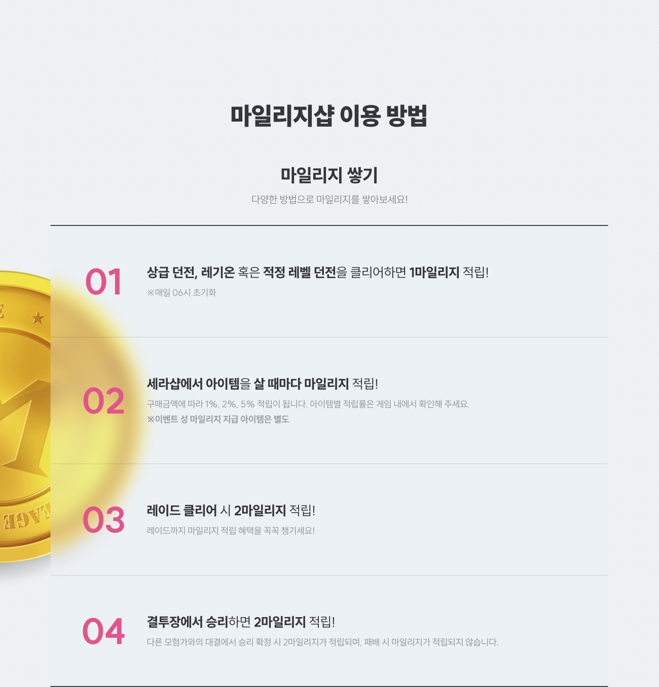 마일리지샵 이용 방법